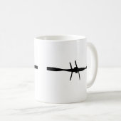 Stacheldraht Kaffeetasse (VorderseiteRechts)