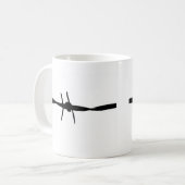 Stacheldraht Kaffeetasse (Vorderseite Links)