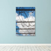 Stacheldraht Leinwanddruck (Insitu (Holzboden))