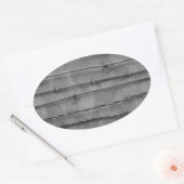 Stacheldraht Ovaler Aufkleber (Umschlag)