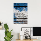 Stacheldraht Poster (Heimbüro)