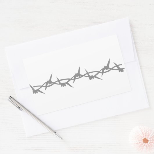 Stacheldraht Rechteckiger Aufkleber (Umschlag)