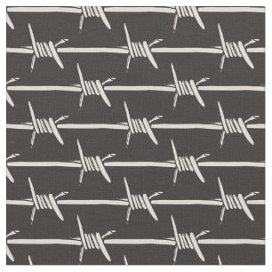 Stacheldraht schwarz stoff