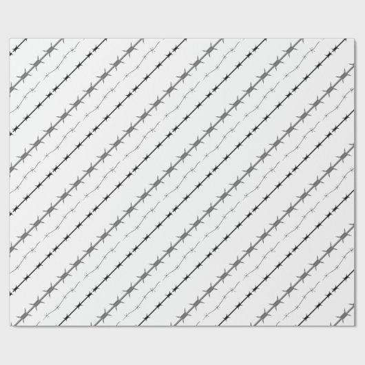 Stacheldraht-Set Geschenkpapier (Flach)