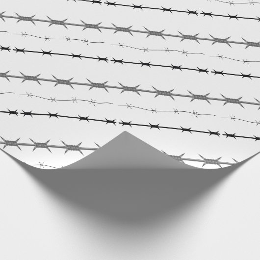 Stacheldraht-Set Geschenkpapier (Ecke)