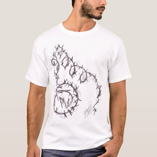 Stacheldraht-Shirt T-Shirt (Vorderseite)