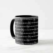Stacheldraht Tasse (Vorderseite Links)