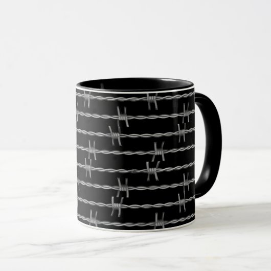 Stacheldraht Tasse (VorderseiteRechts)