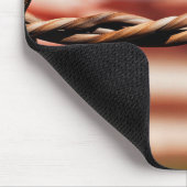 Stacheldraht über amerikanischer Flagge Mousepad (Ecke)