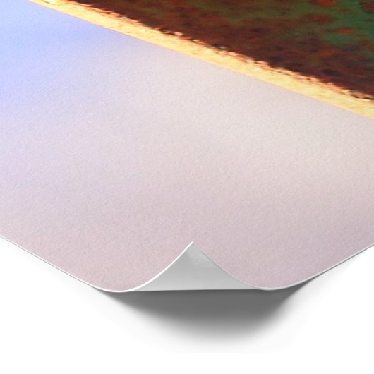 Stacheldraht und Rostkreuz Poster (Ecke)