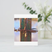 Stacheldraht und Rostkreuz Postkarte (Stehend Vorderseite)