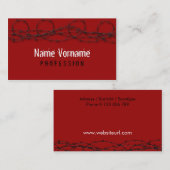 stacheldraht visitenkarte (Vorne/Hinten)