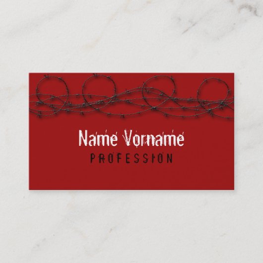 stacheldraht visitenkarte (Vorderseite)