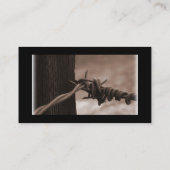 Stacheldraht-Visitenkarte Visitenkarte (Rückseite)