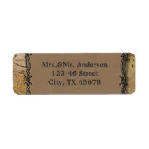 Stacheldraht Western Hochzeit