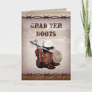 Stacheldraht Western Hochzeit Einladung