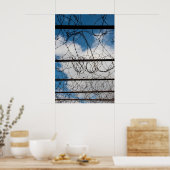 Stacheldrahtzaun Poster (Küche)
