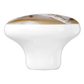 Stachelfische und Silberne Dollar Keramik Keramikknauf (Seitenansicht)