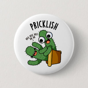 Stachelige lustige Kaktus-Wortspiele Button