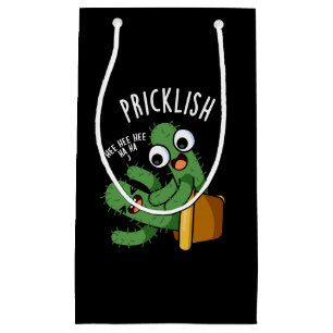 Stachelige lustige Kaktus-Wortspiele dunkler Hinte Kleine Geschenktüte