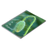 Stachelige Mohnblumen-Knospen-laufende Notizblock (Linke Seite)