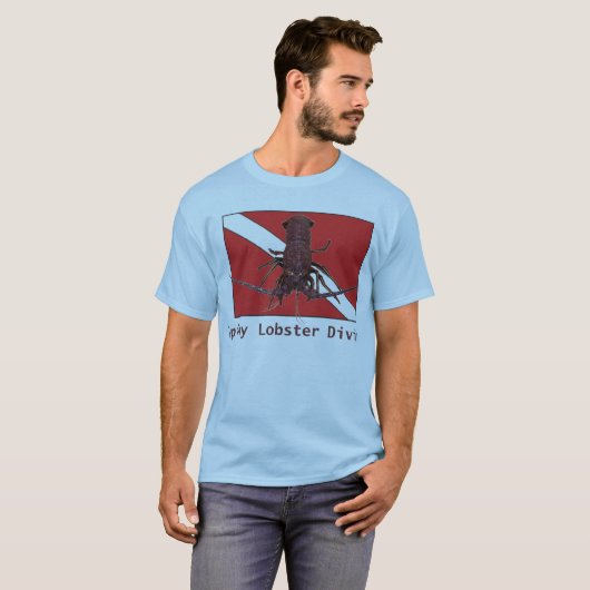 Stacheliger Hummer-Tauchen T-Shirt (Vorne ganz)