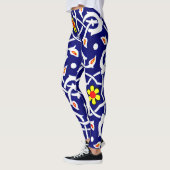Stacheln und Blume Leggings (Links)