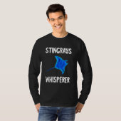 Stachelrochen-Flüsterer Manta Rochen Hai Fisch Mee T-Shirt (Vorne ganz)