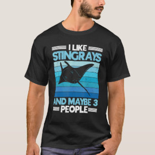 Stachelrochen Manta Rochen Meerestiere Tier Ozean  T-Shirt