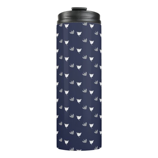 Stachelrochen-Muster Thermosbecher (Vorderseite)