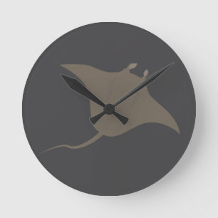 Stachelrochen Runde Wanduhr