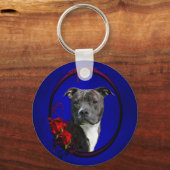 Stachelrumpf mit Rose Schlüsselanhänger (Vorderseite)