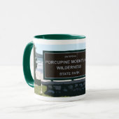 Stachelschwein-Berge - Michigans obere Halbinsel Tasse (Vorderseite Links)