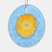 Stachelschwein-Fische Keramikornament (Links)