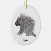 Stachelschwein Keramik Ornament (Rechts)