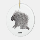 Stachelschwein Keramik Ornament (Links)