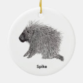 Stachelschwein Keramik Ornament (Hinten)