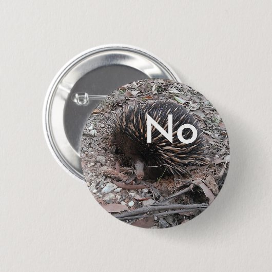 Stachelschwein sagt: Nein Button (Vorne & Hinten)