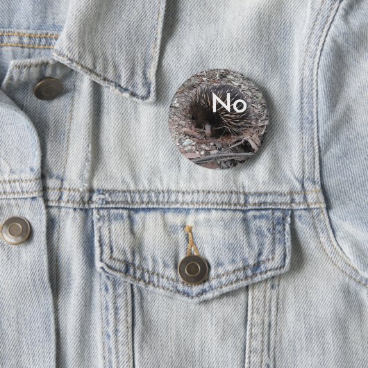 Stachelschwein sagt: Nein Button (Beispiel)
