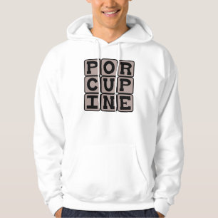 Stachelschwein, Stacheliges Nagetier Hoodie