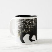 Stachelschwein Zweifarbige Tasse (Vorderseite Links)