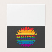 Stachelschwulenblume, quee Regenbogensonnenblume (Außenseite Aufgefaltet)