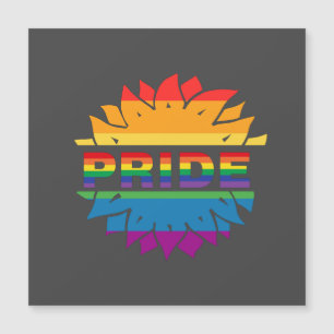 Stachelschwulenblume, quee Regenbogensonnenblume Magnetkarte