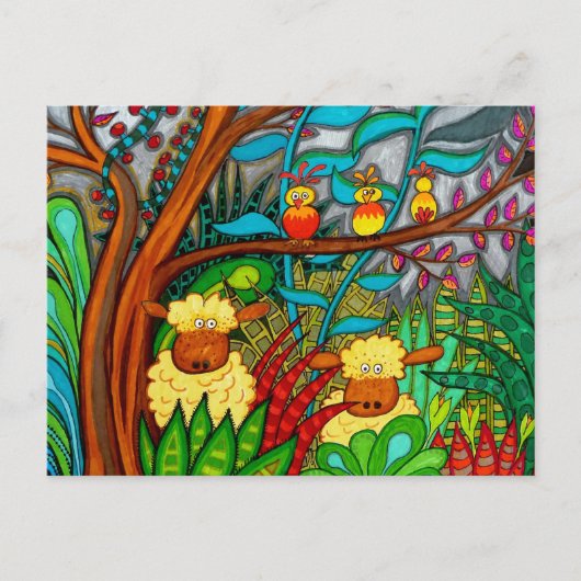 Stachelvogel Postkarte (Vorderseite)