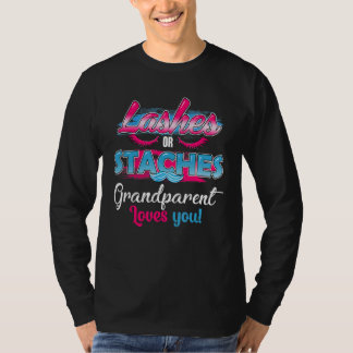 Staches oder Lashes Grandparent-Lieben T-Shirt