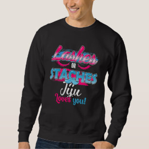 Staches oder Lashes Jiju Lieben Sie am besten Gesc Sweatshirt