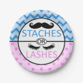 Staches oder Peitschengeschlecht decken Pappteller (Vorderseite)