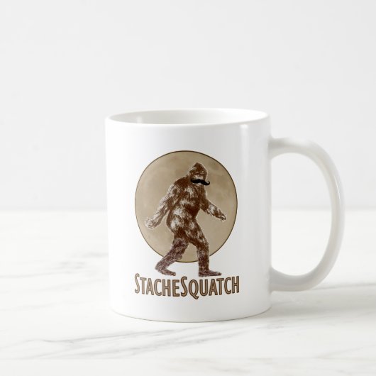 STACHESQUATCH I Schnurrbart, wenn Sie mein Squatch Kaffeetasse (Rechts)