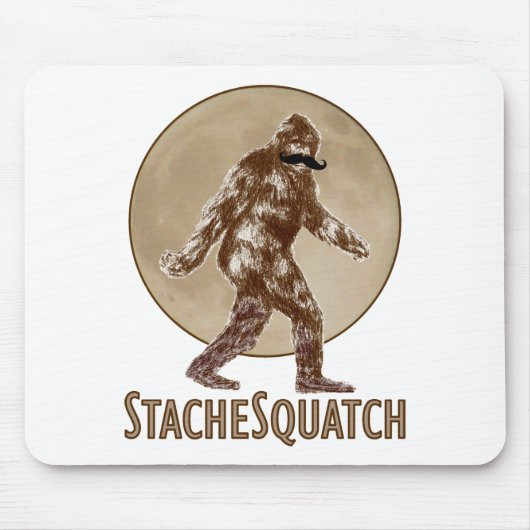 STACHESQUATCH I Schnurrbart, wenn Sie mein Squatch Mousepad (Vorne)