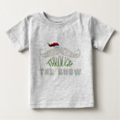 Staching durch den Schnee Baby T-shirt (Vorderseite)